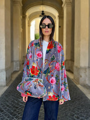ARTEFILIA-MILANO - borsa velluto stella - BRERA MALVA