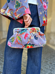 ARTEFILIA-MILANO - borsa velluto stella - BRERA MALVA