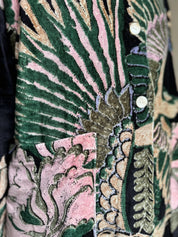 one-hundred-stars-1 - velvet jacket - CRANE EMERALD