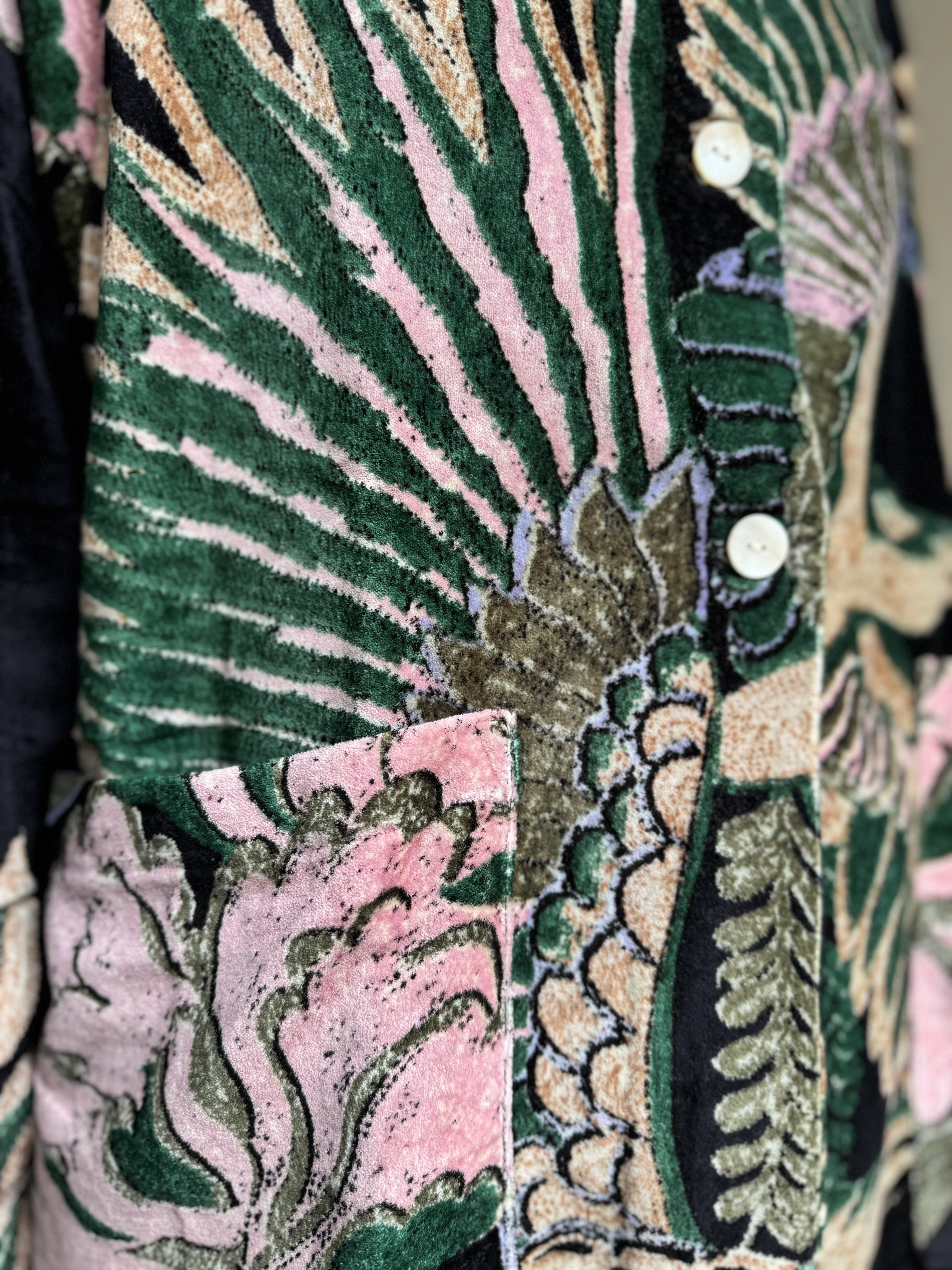 one-hundred-stars-1 - velvet jacket - CRANE EMERALD