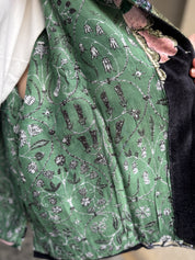 one-hundred-stars-1 - velvet jacket - CRANE EMERALD