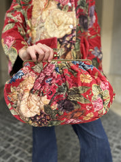 one-hundred-stars-1 - velvet kiss lock bag - PRIMULA BERRY