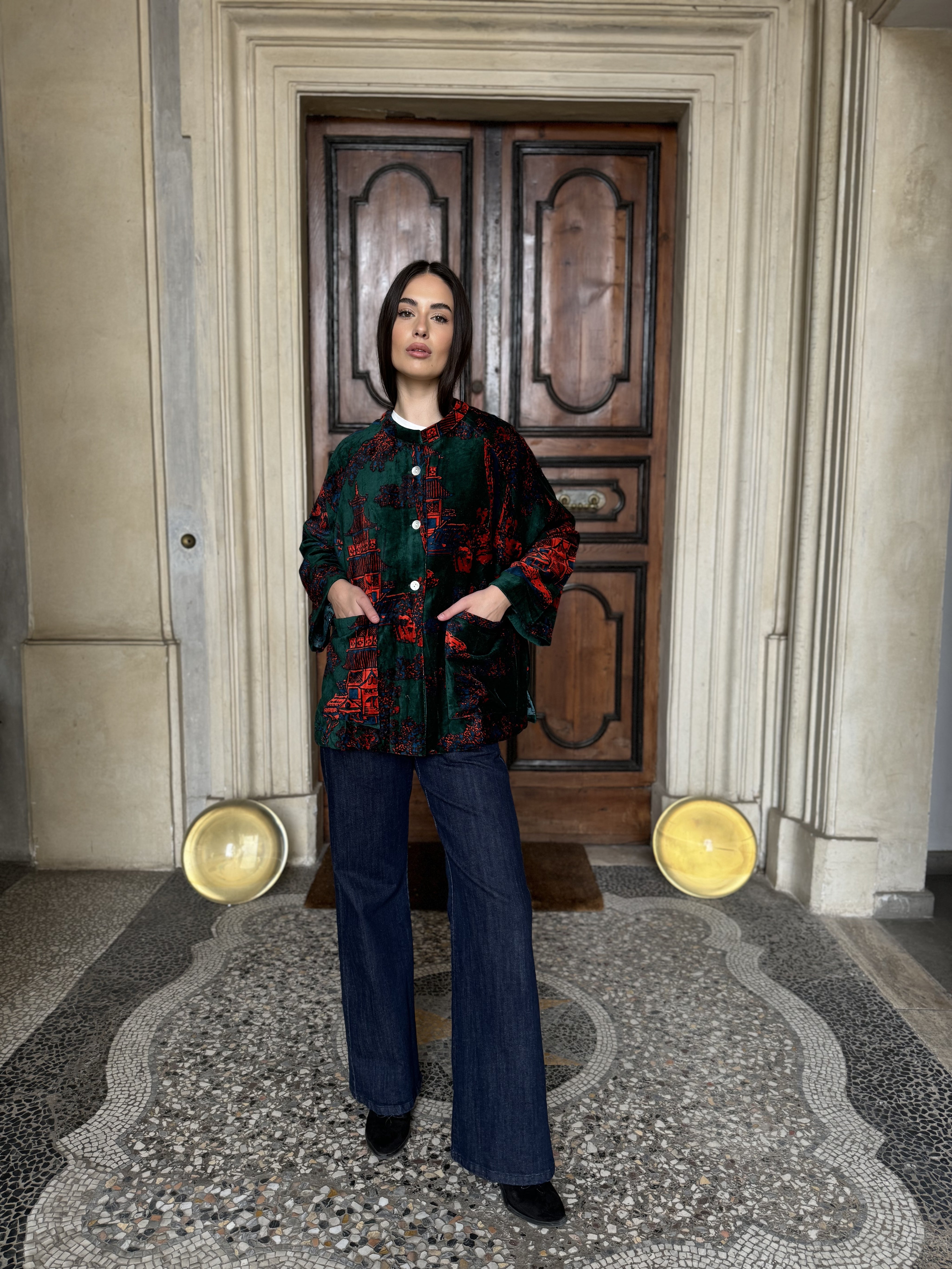 one-hundred-stars-1 - velvet jacket - PAGOTA FOREST