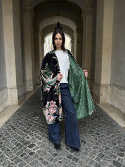one-hundred-stars-1 - kimono velluto grande - CRANE EMERALD