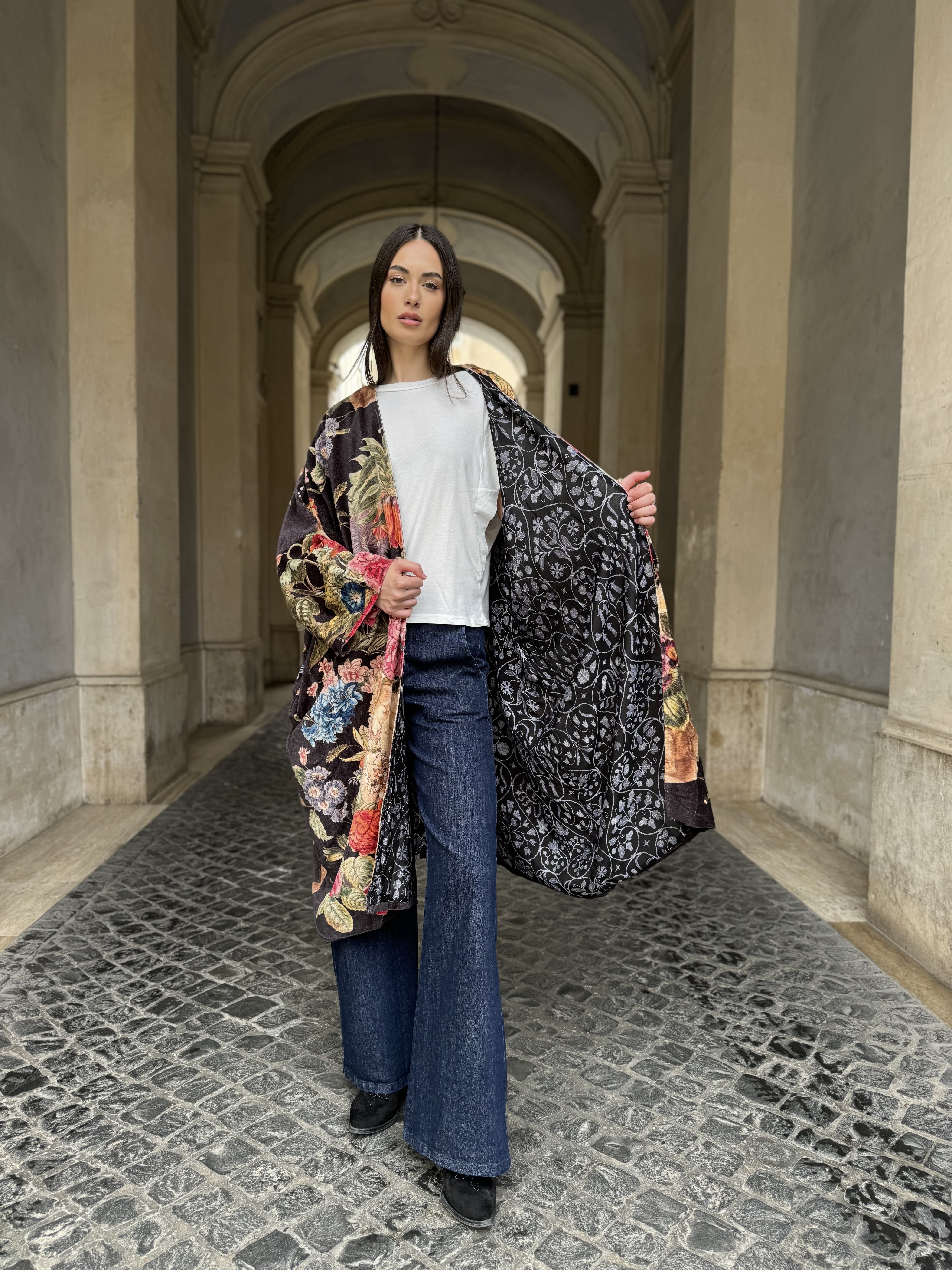 one-hundred-stars-1 - kimono velluto grande - PRIMULA BLACK