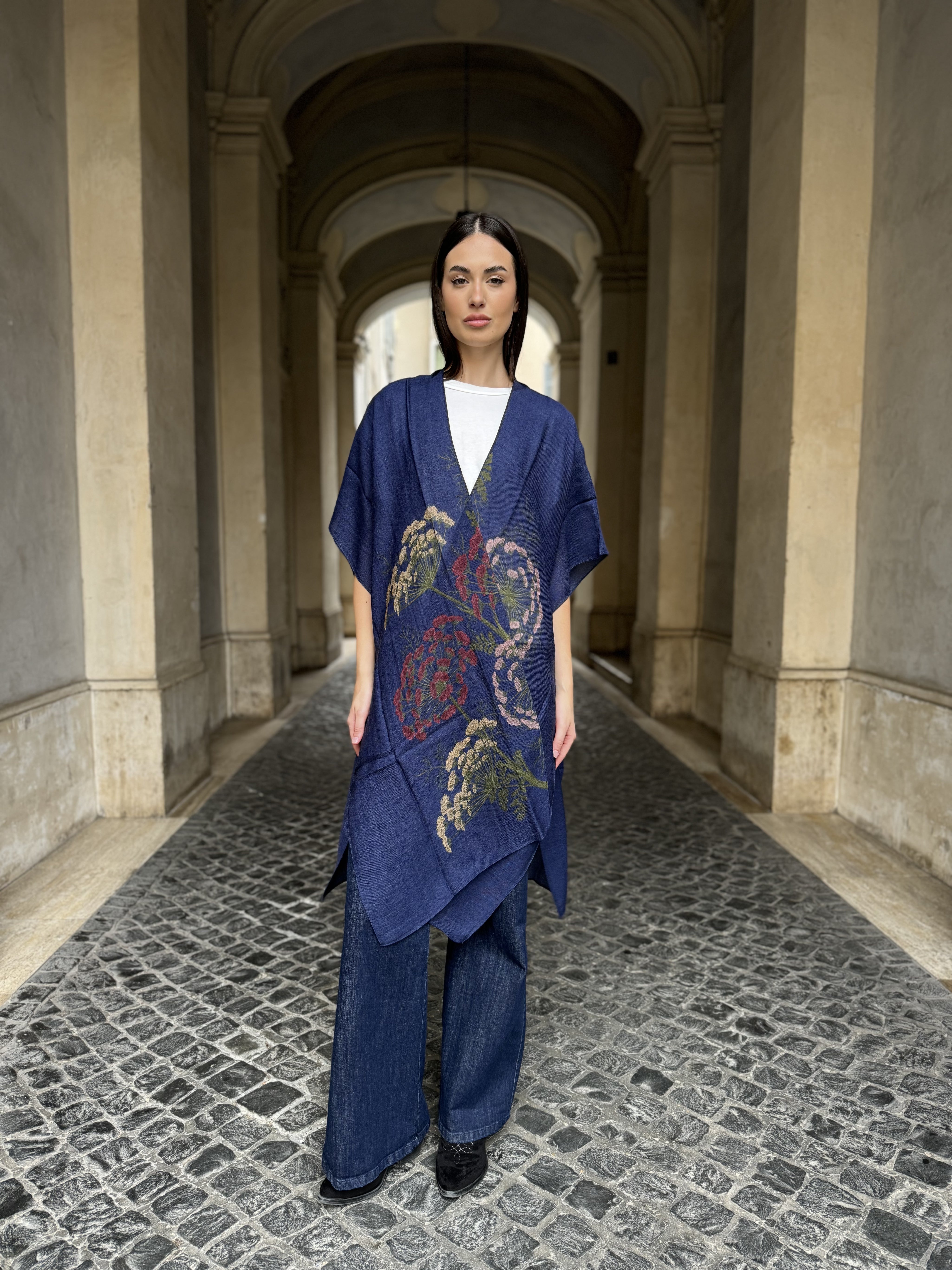 one-hundred-stars-1 - throwover wool - PARSLEYSEED NAVY