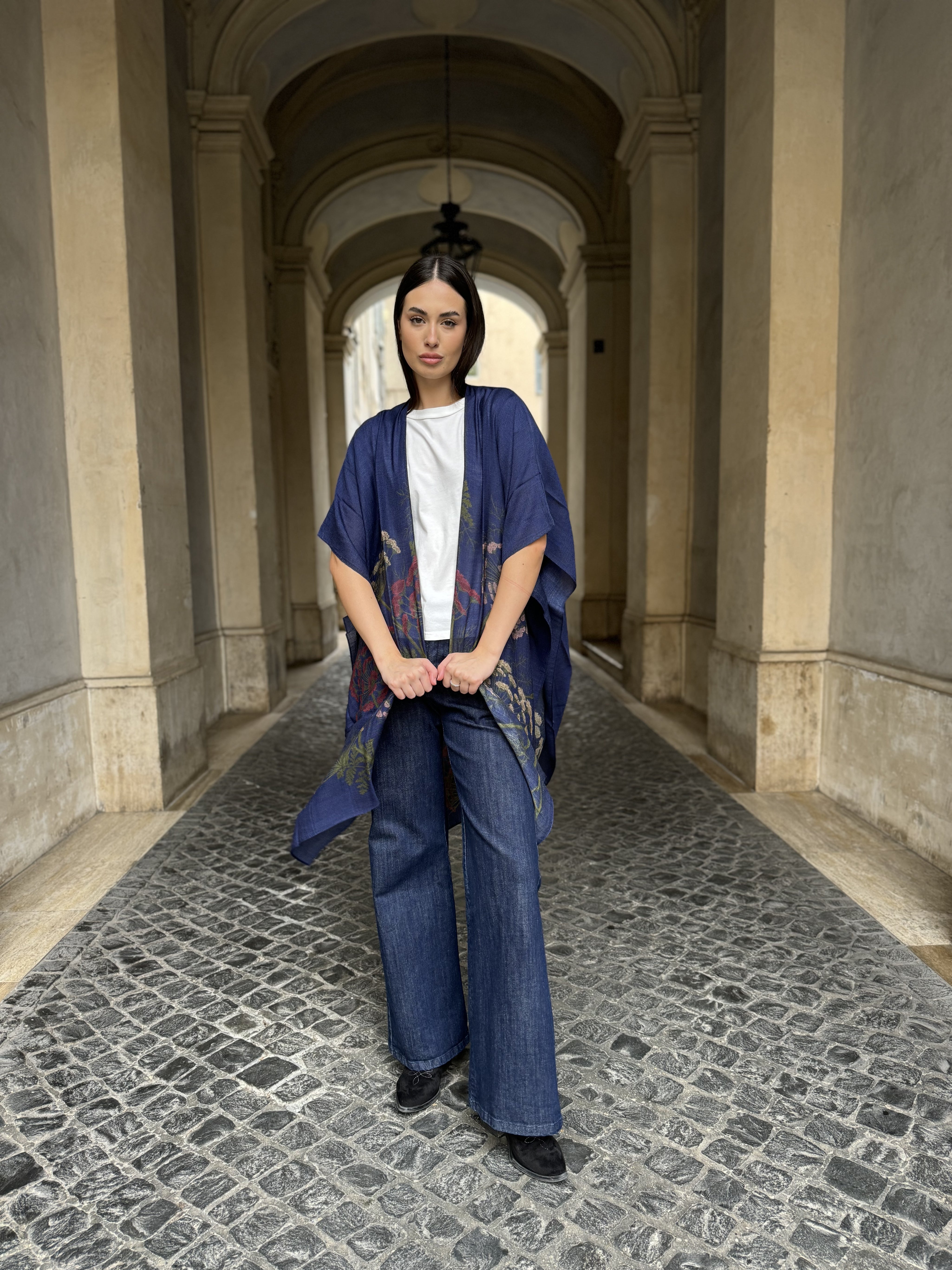 one-hundred-stars-1 - throwover wool - PARSLEYSEED NAVY