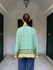 WU-SIDE - giacca kimono - VERDE OLIO