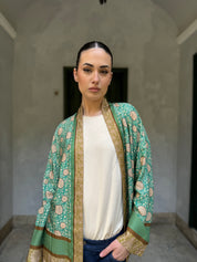 WU-SIDE - giacca kimono - VERDE OLIO