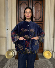 one-hundred-stars-1 - velvet jacket - PARSLEYSEED NAVY