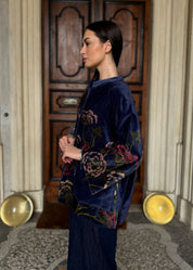 one-hundred-stars-1 - velvet jacket - PARSLEYSEED NAVY
