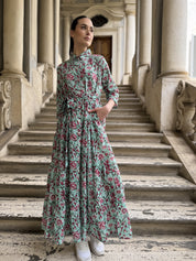 ARTEFILIA - abito gina mussola di cotone - TIFFANY FLOWERS