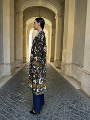 WU-SIDE - kimono fantasia viscosa - VERDE