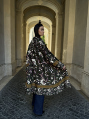 WU-SIDE - kimono fantasia viscosa - VERDE