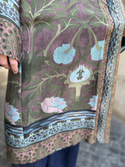 WU-SIDE - kimono fantasia viscosa - VERDE