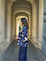 HAPPY 25 - camicia viscosa - BLUE
