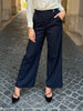 HAPPY 25 - pantalone gessato - BLUE