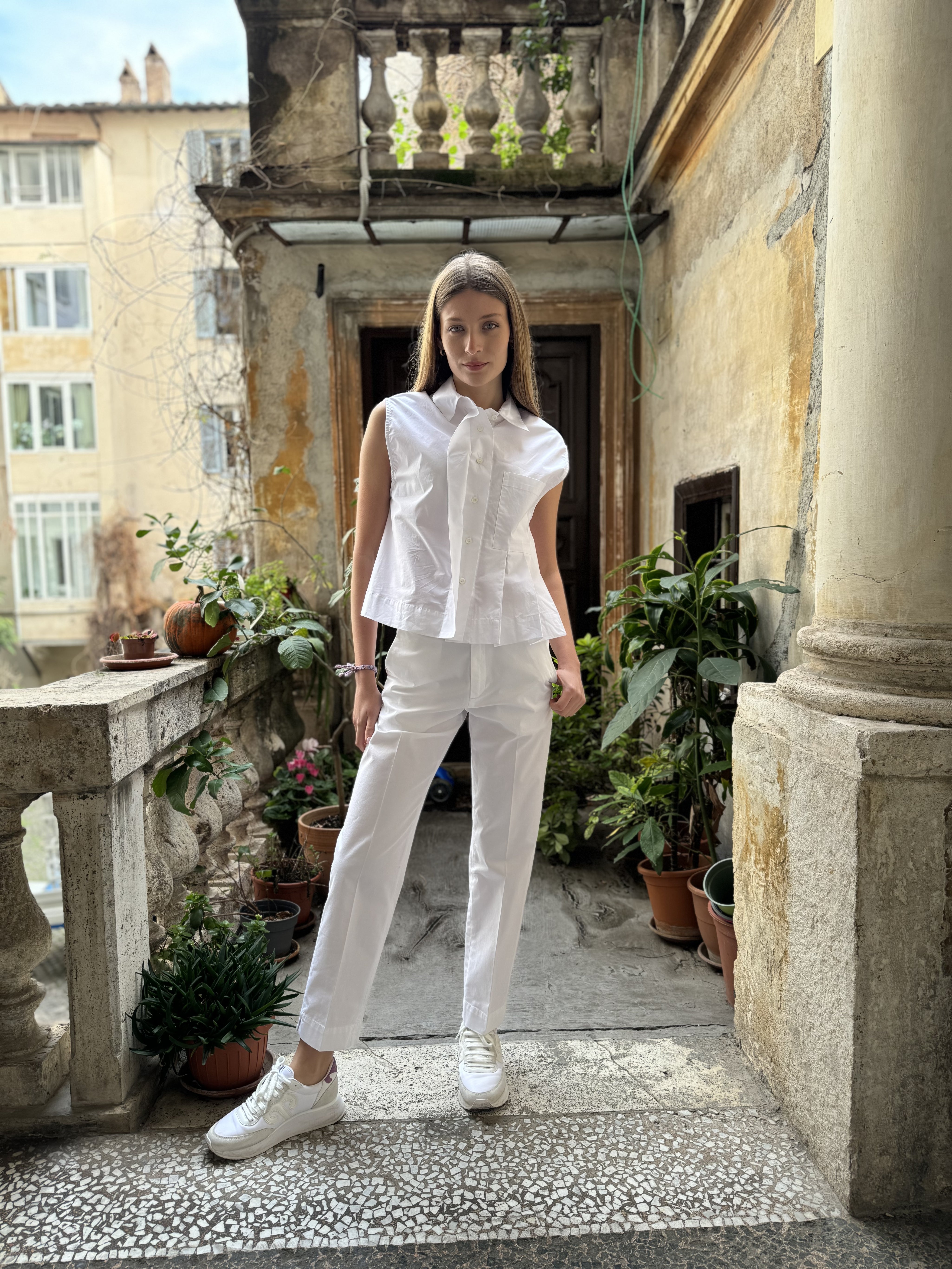 HAPPY 25 - camicia gilet - BIANCO