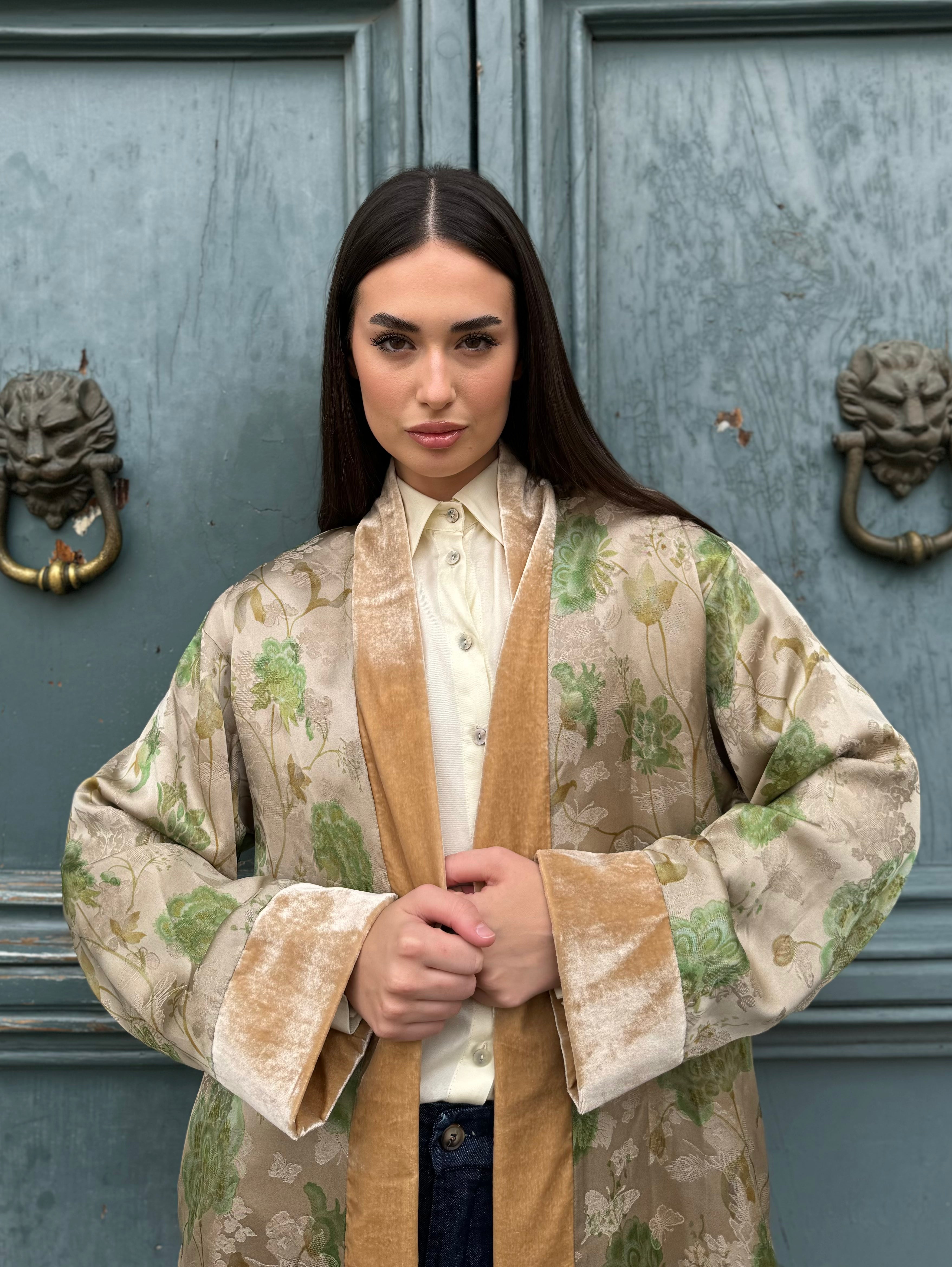 WU-SIDE - kimono jacquard - PERLA