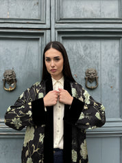 WU-SIDE - kimono jacquard - NERO