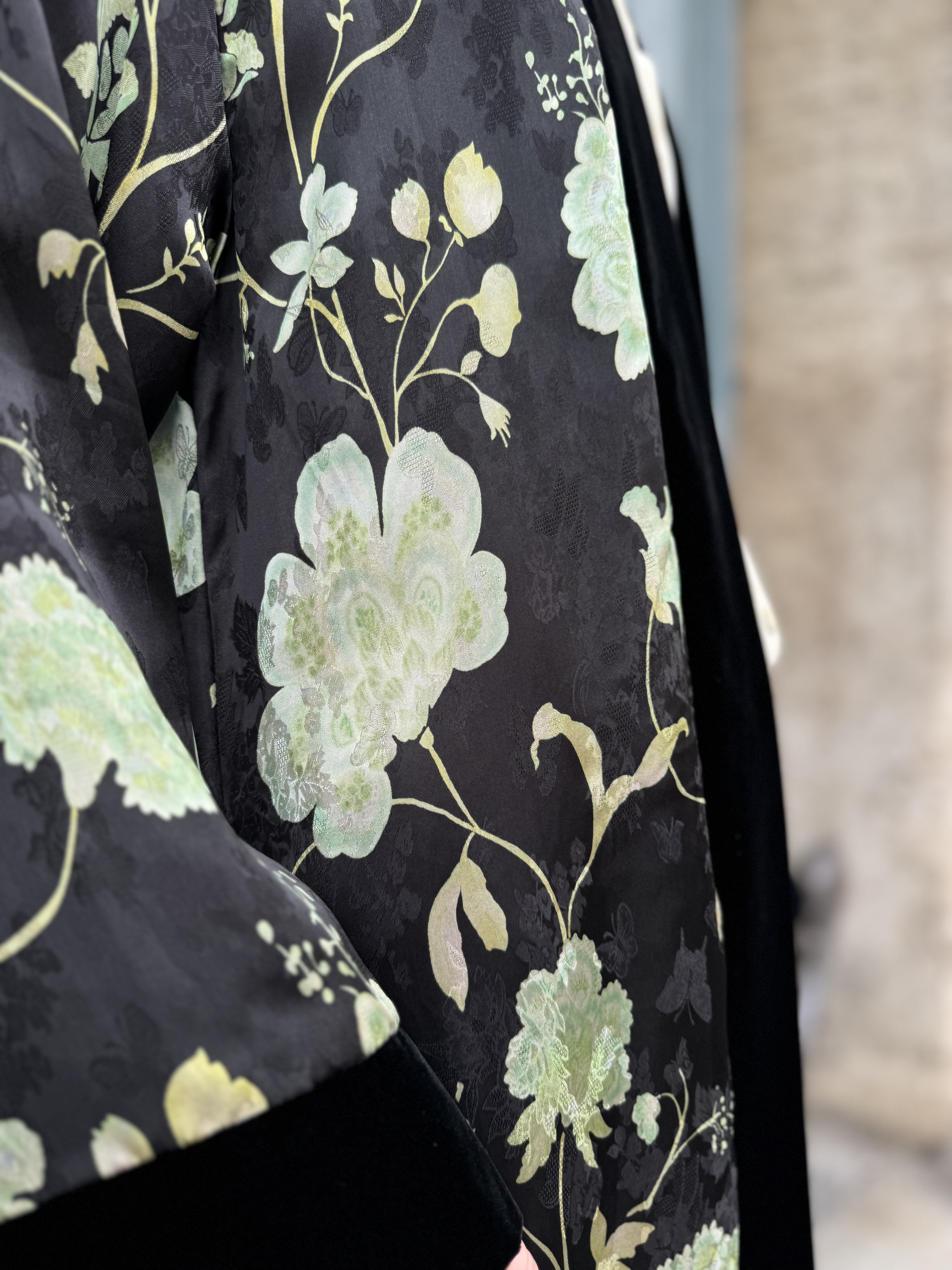 WU-SIDE - kimono jacquard - NERO