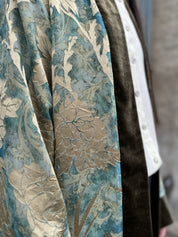 WU-SIDE - kimono jacquard bordi velluto - GOLDEN