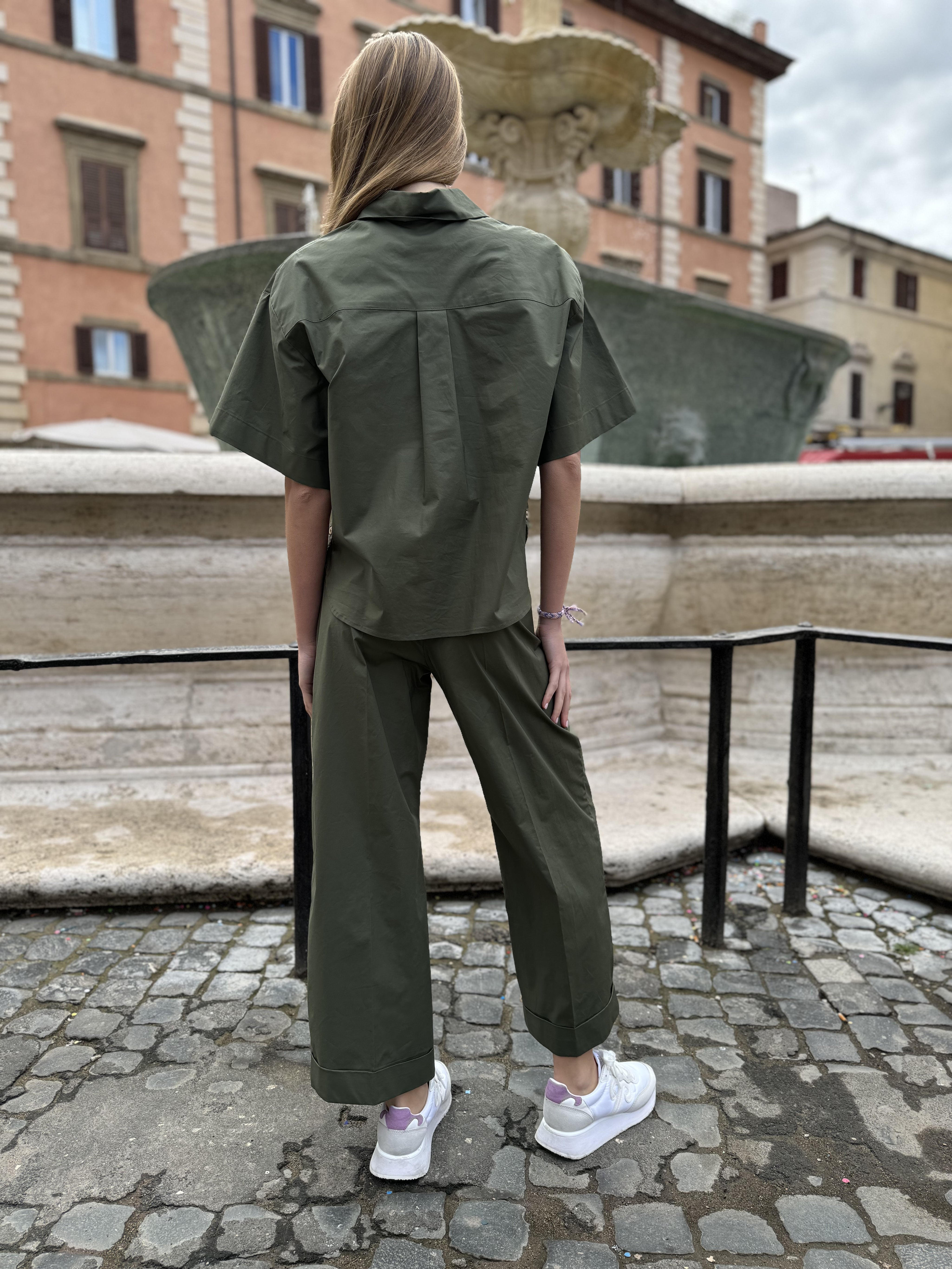 HAPPY 25 - camicia tasche - MILITARE