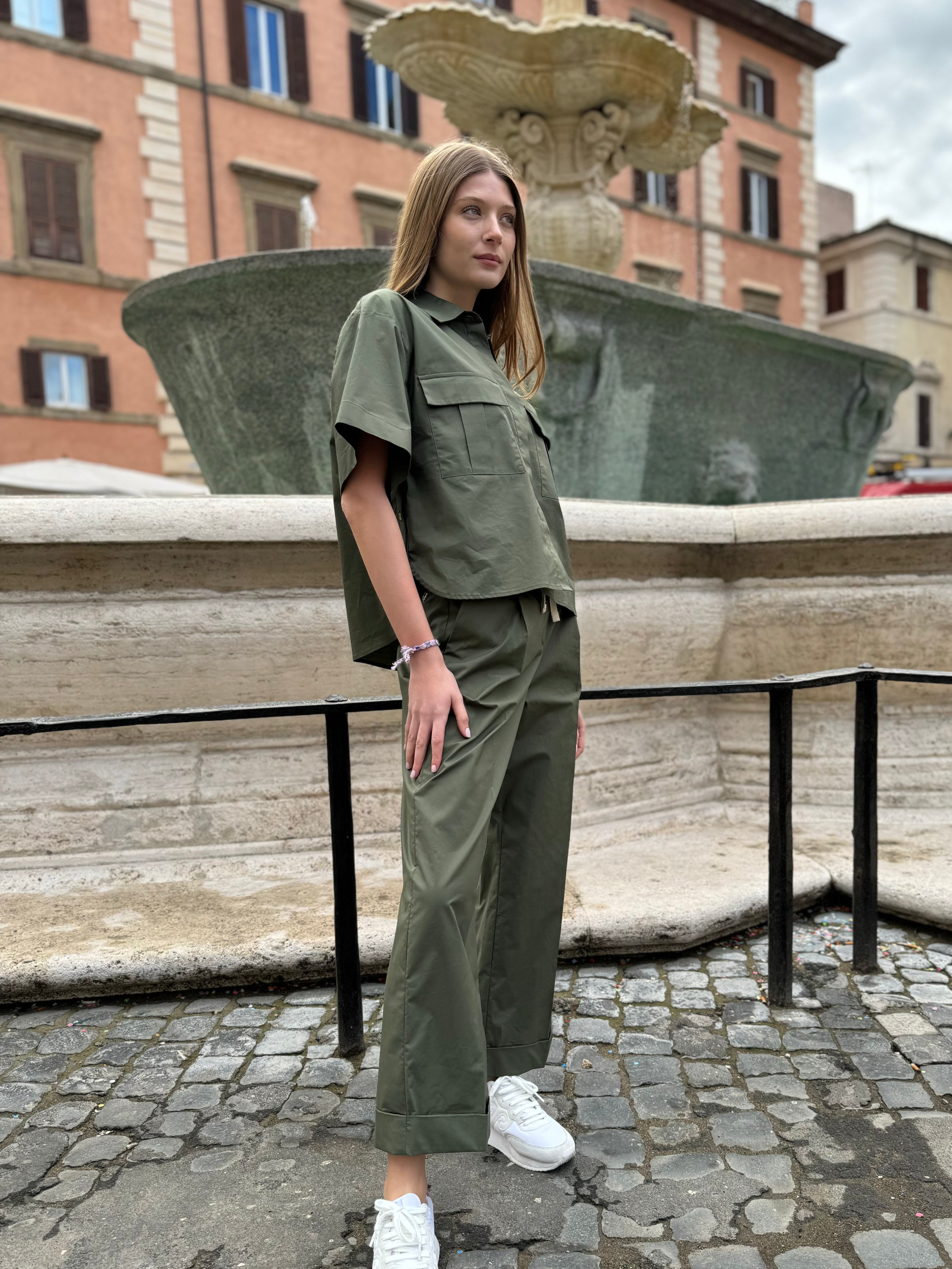 HAPPY 25 - camicia tasche - MILITARE