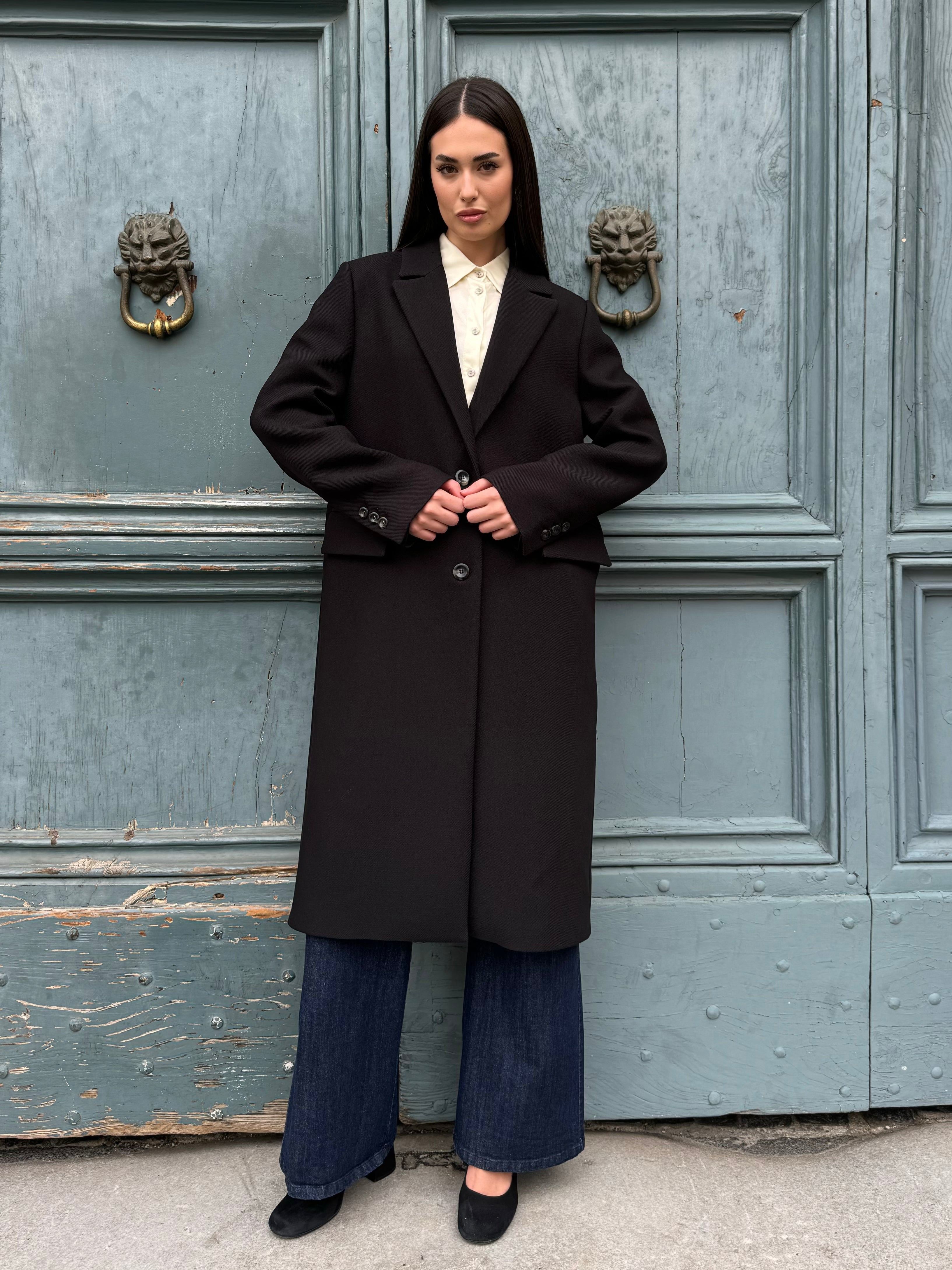 HAPPY 25 - cappotto luisa - NERO