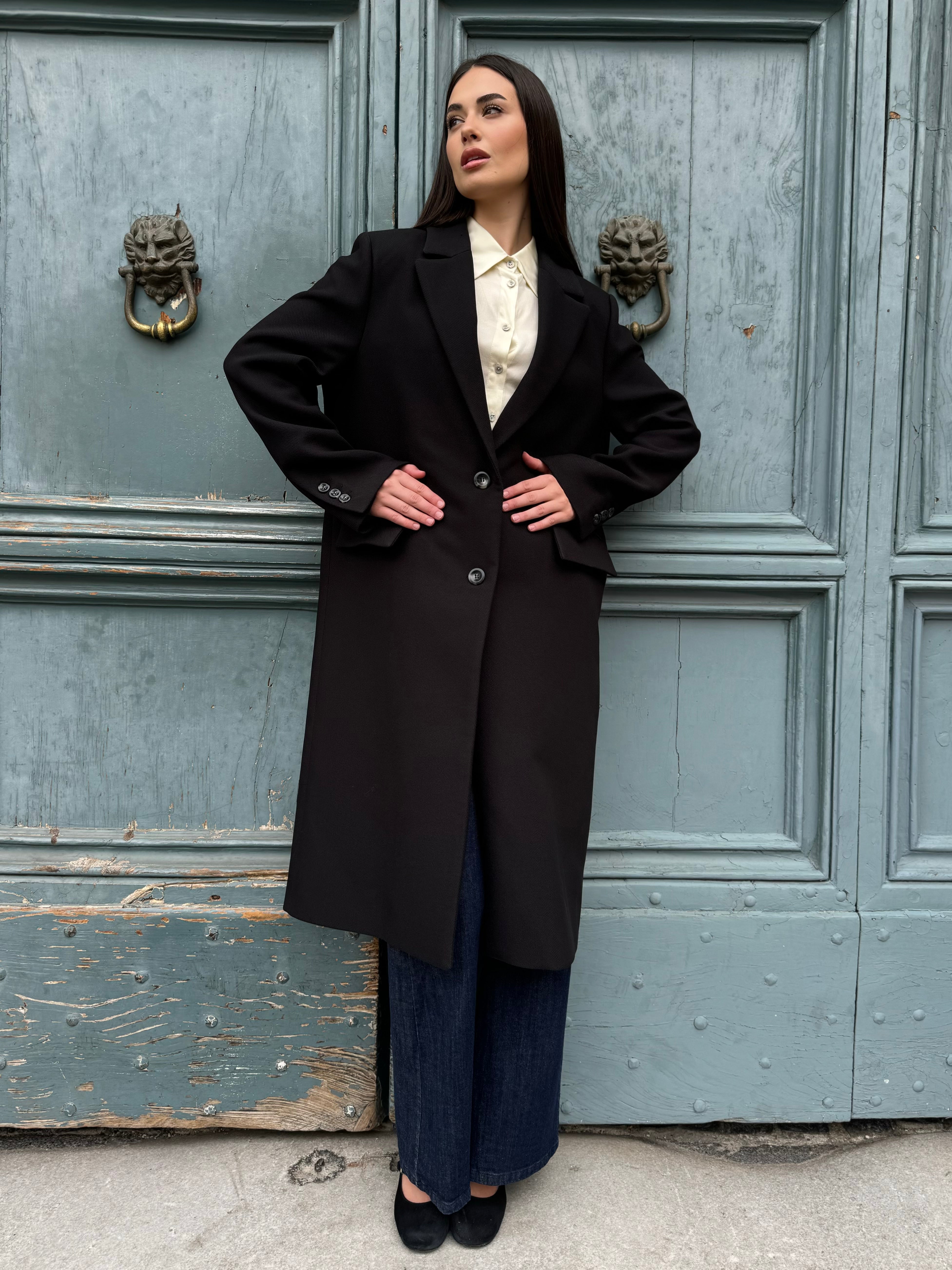 HAPPY 25 - cappotto luisa - NERO