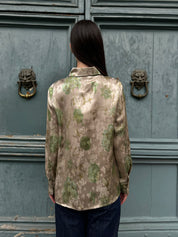 WU-SIDE - camicia jacquard - PERLA