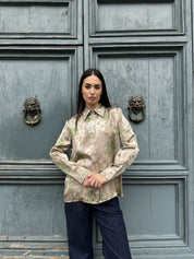 WU-SIDE - camicia jacquard - PERLA