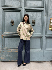 WU-SIDE - camicia jacquard - PERLA