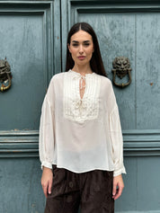 MAISON HOTEL - blusa viscosa - PEARL