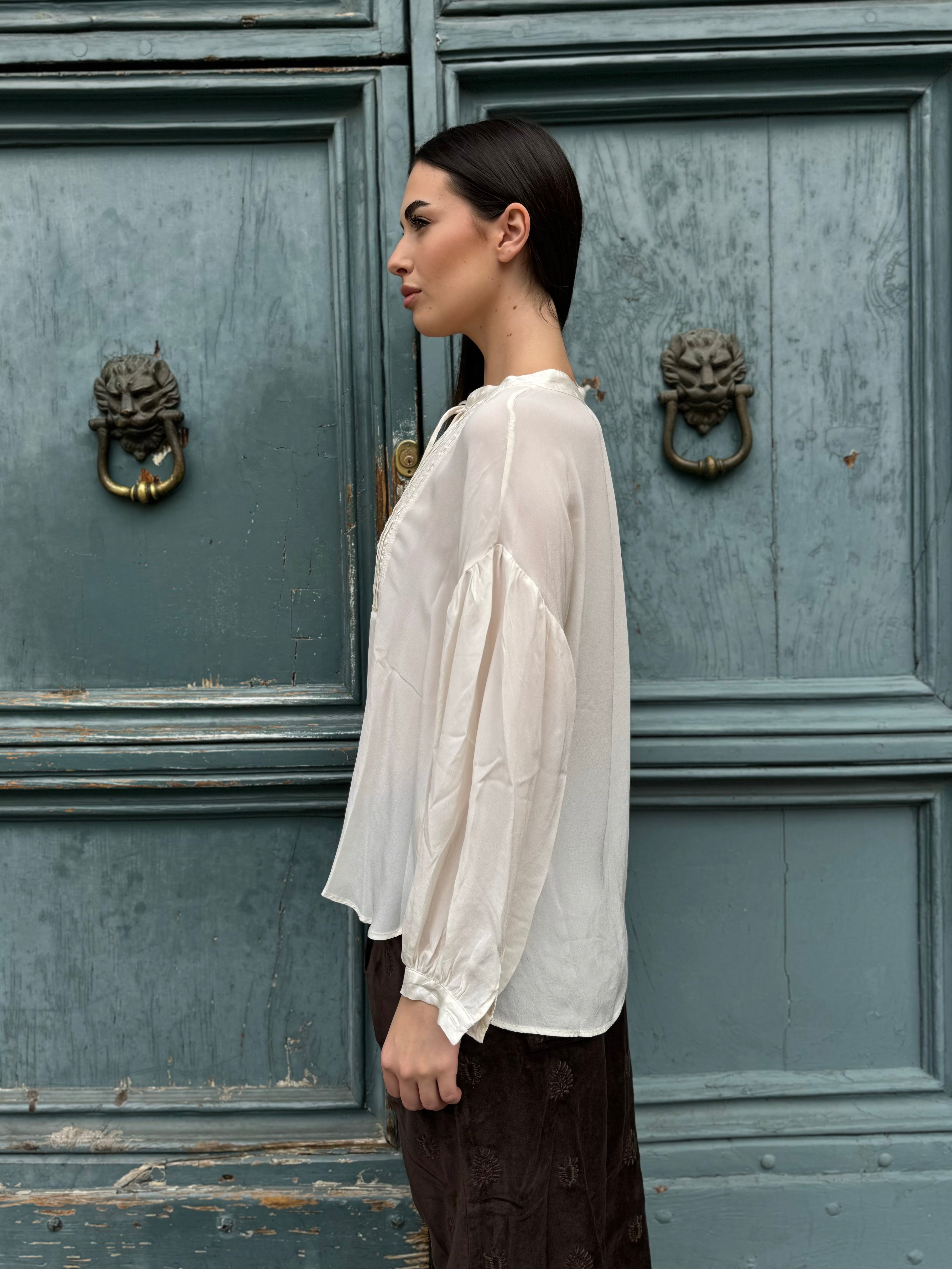 MAISON HOTEL - blusa viscosa - PEARL
