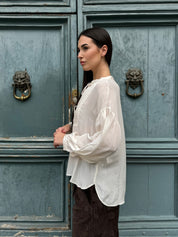 MAISON HOTEL - blusa viscosa - PEARL