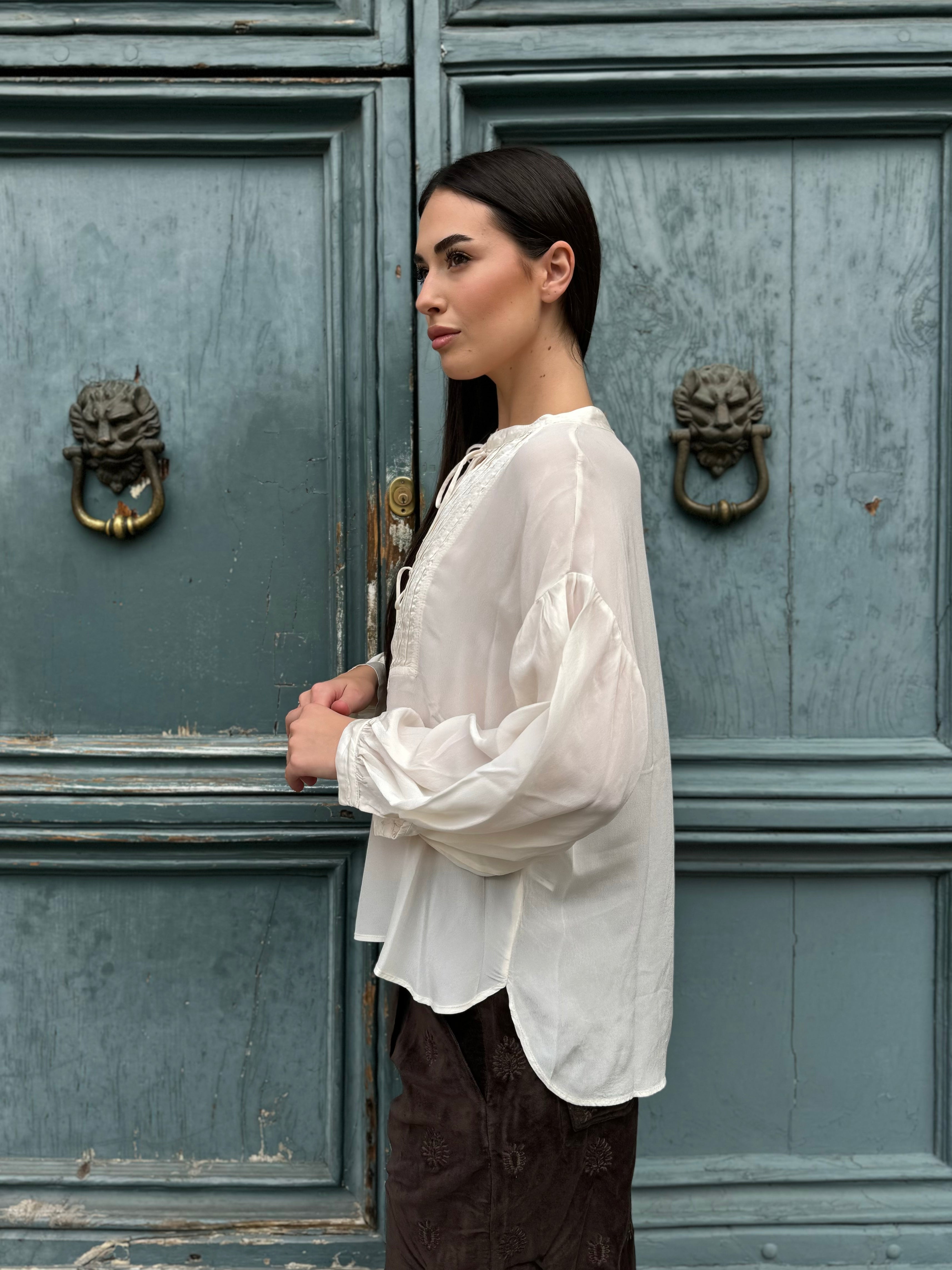 MAISON HOTEL - blusa viscosa - PEARL