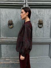 MAISON HOTEL - blusa charlotte - DEEP BLUE