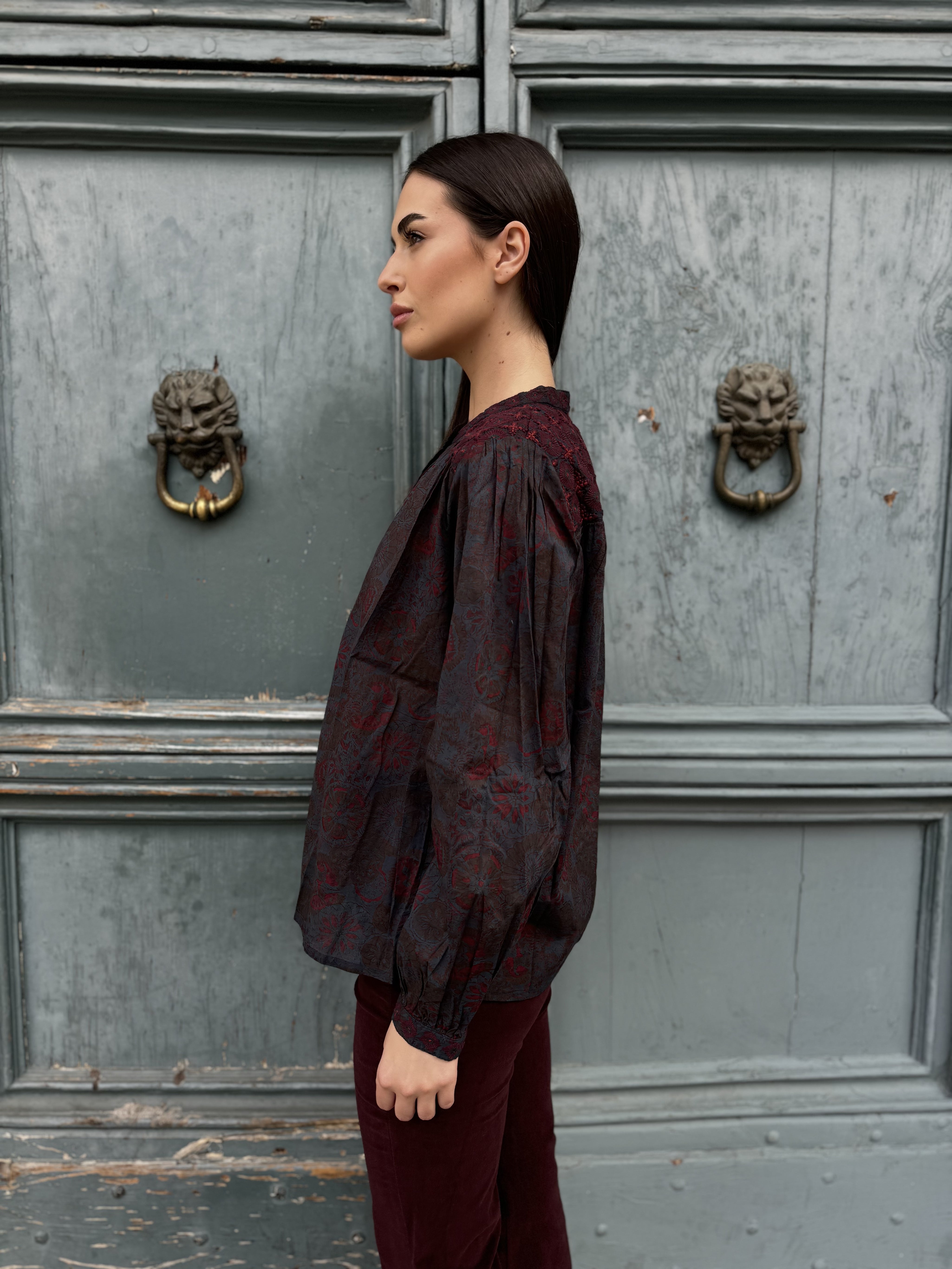 MAISON HOTEL - blusa charlotte - DEEP BLUE