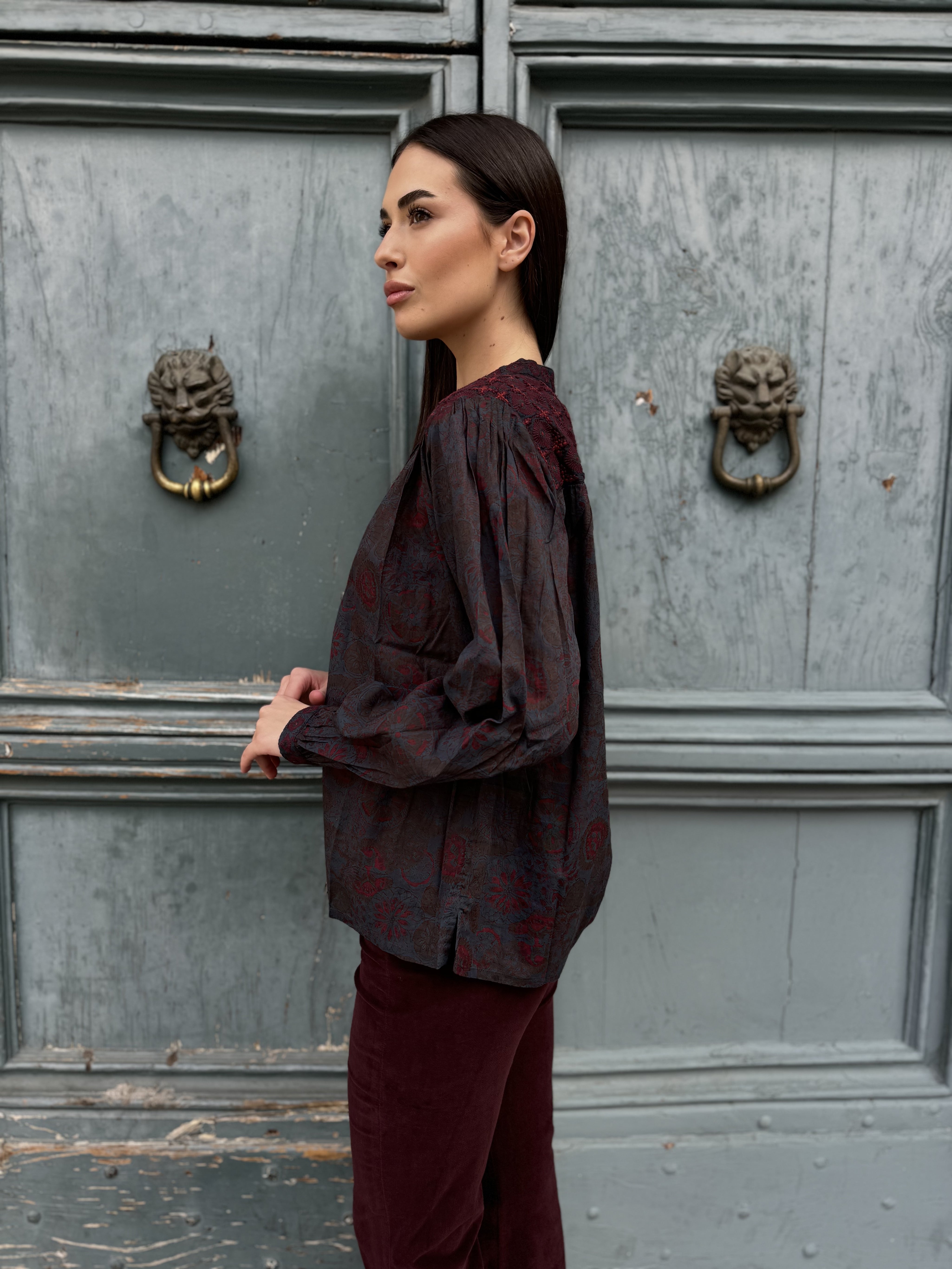 MAISON HOTEL - blusa charlotte - DEEP BLUE