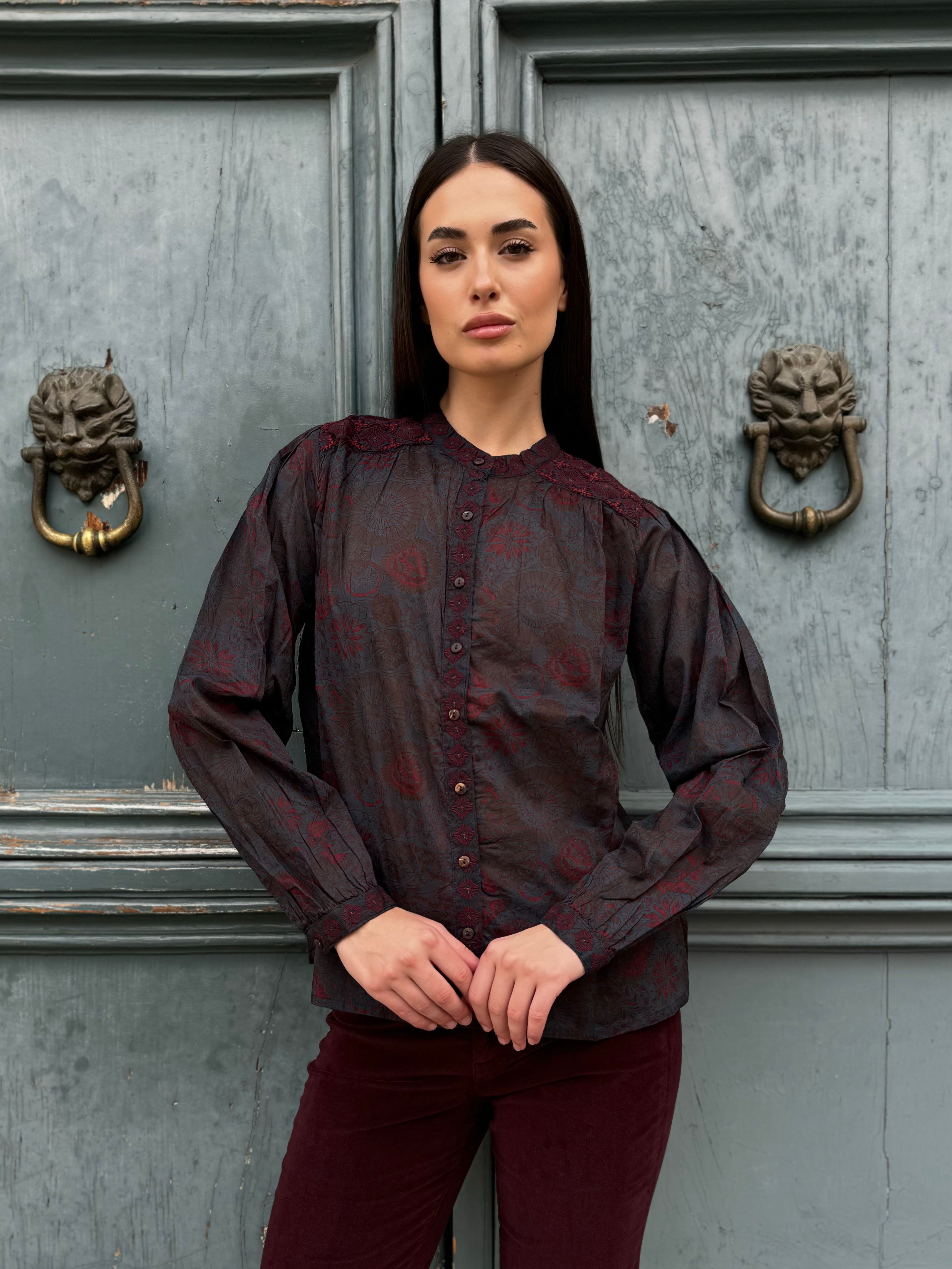 MAISON HOTEL - blusa charlotte - DEEP BLUE