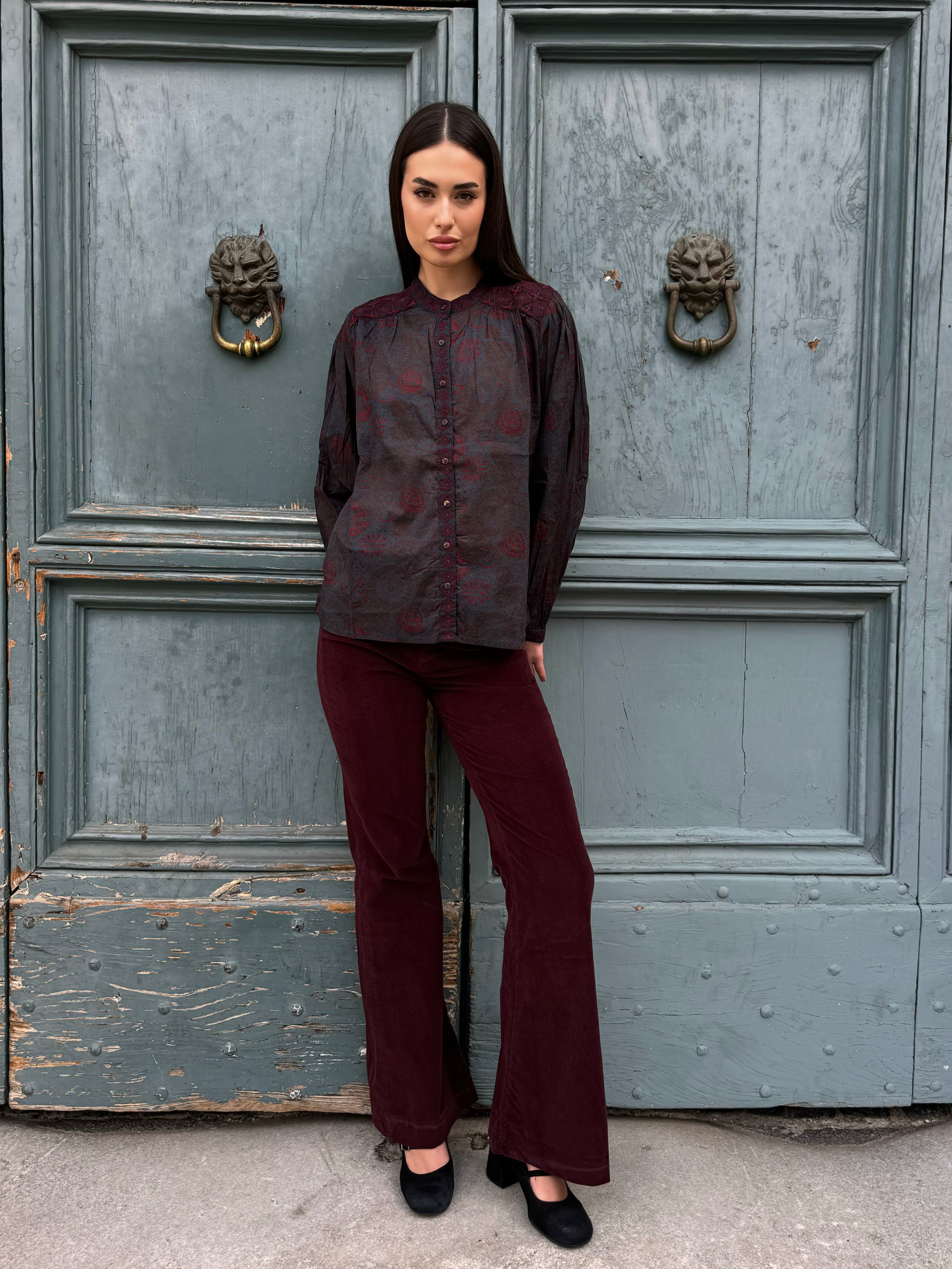 MAISON HOTEL - blusa charlotte - DEEP BLUE