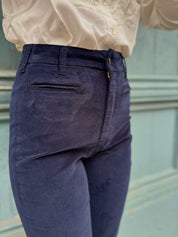 MAISON HOTEL - pantalone jerry - NAVY