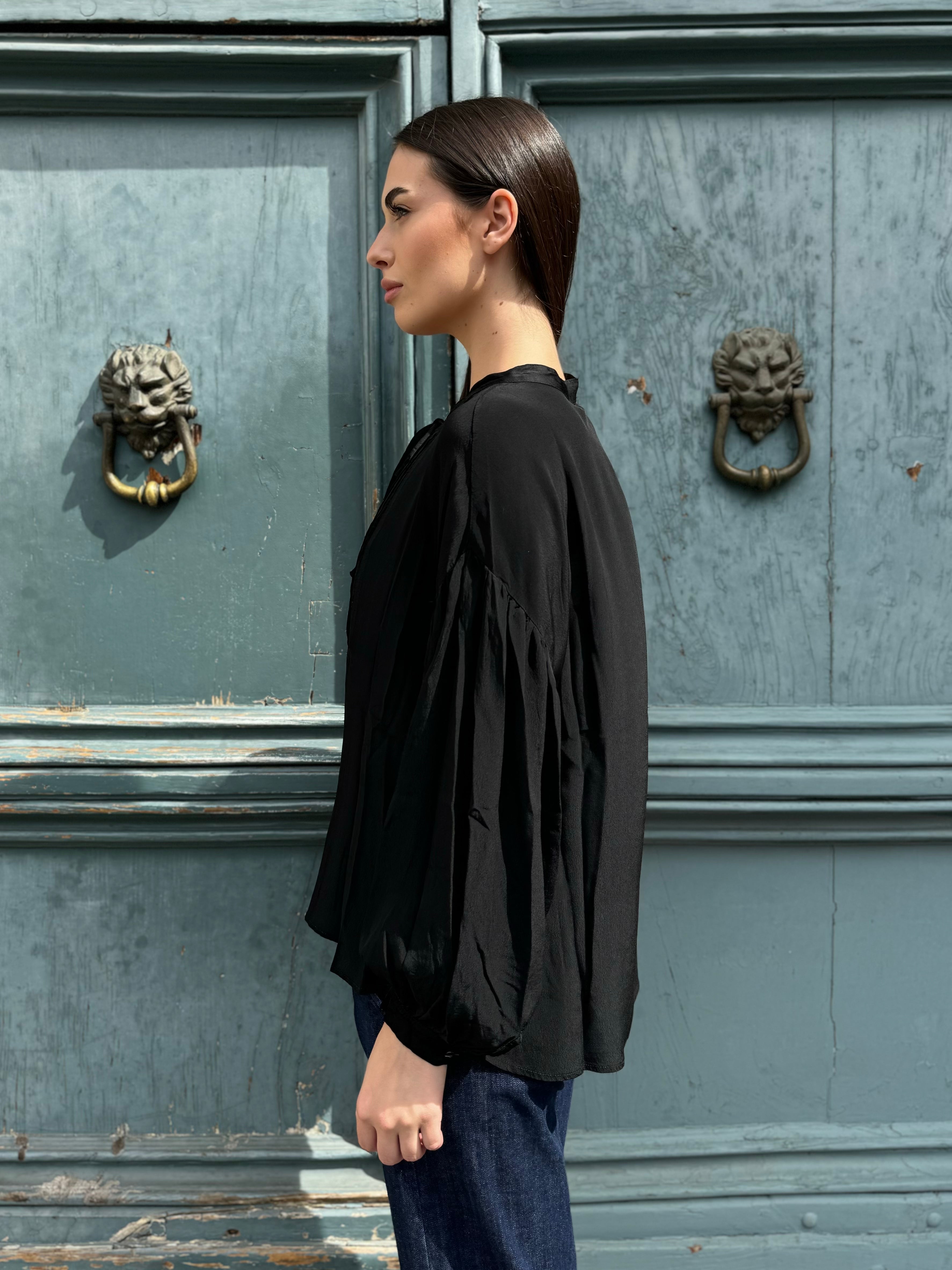 MAISON HOTEL - blusa viscosa - ONIX