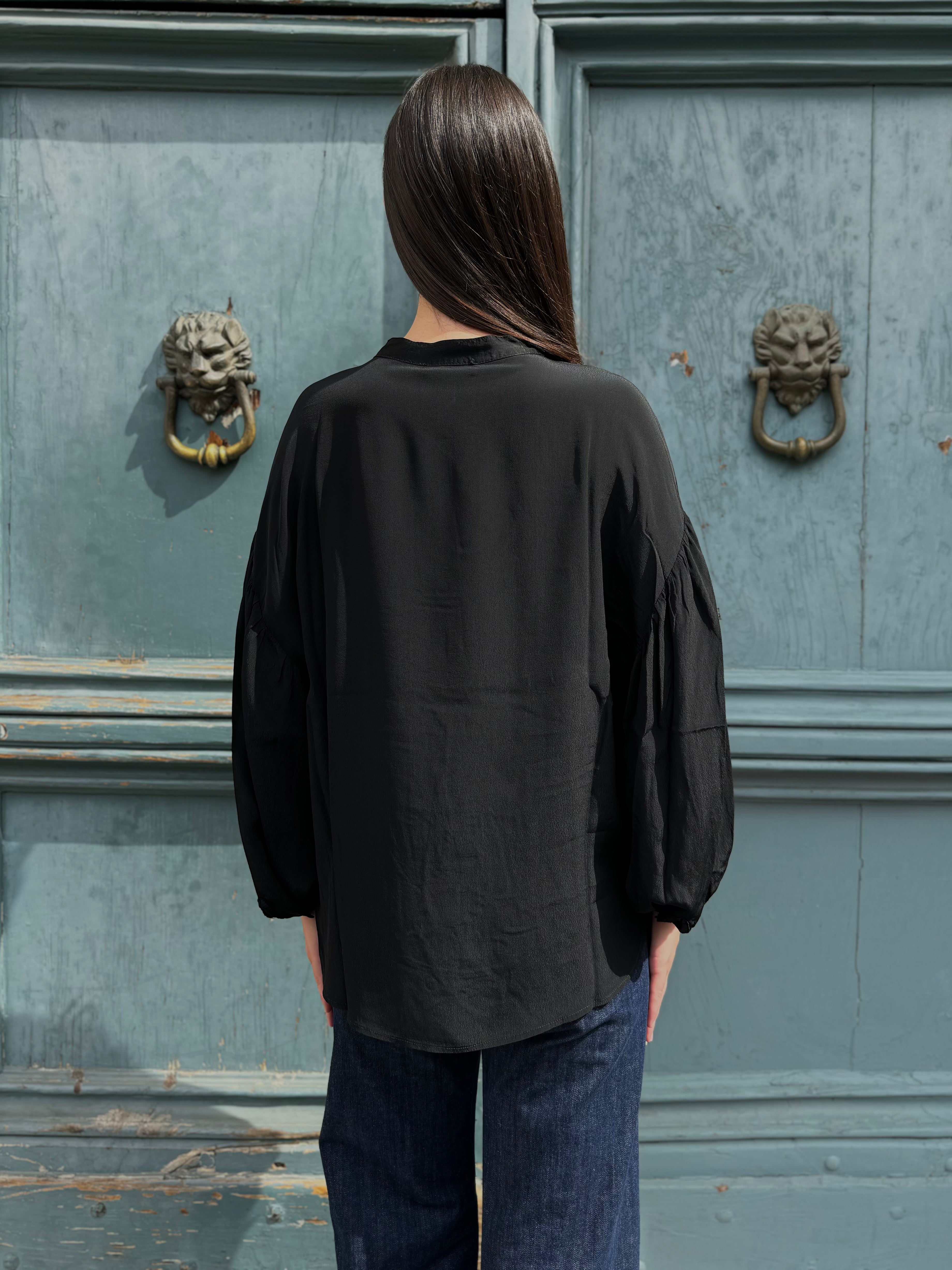 MAISON HOTEL - blusa viscosa - ONIX