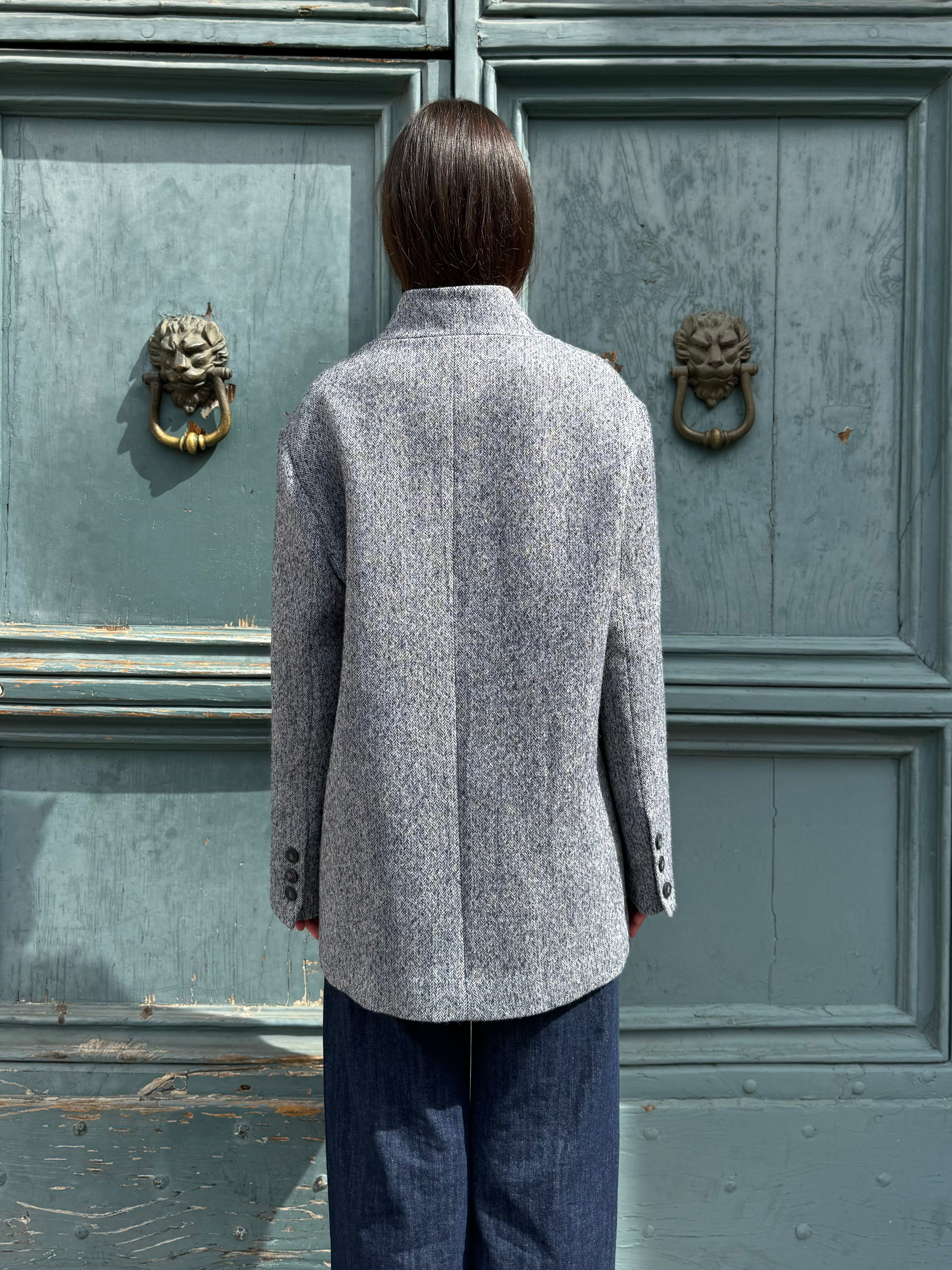 MAISON HOTEL - giacca clementine lana - OCEAN SLATE