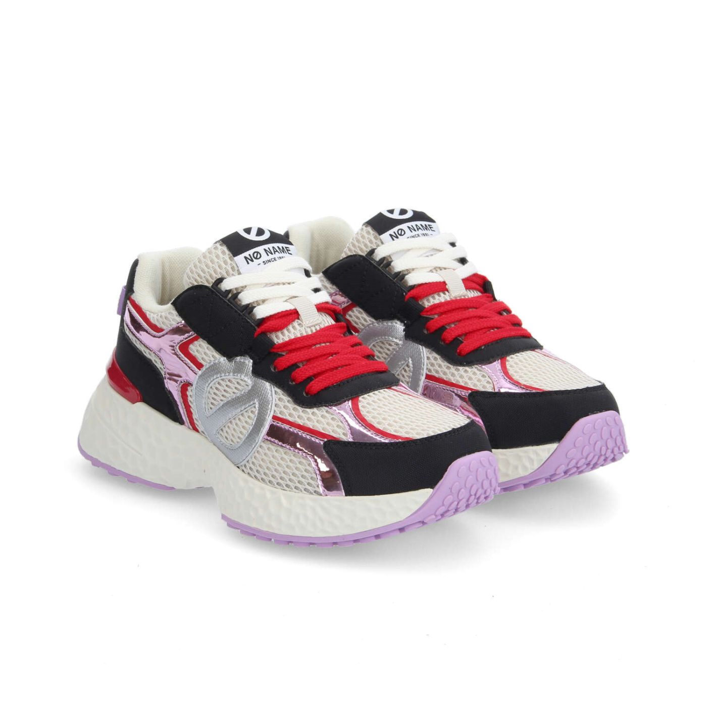 NO NAME - carter runner 2.0 - DOVE BLACK LILAS