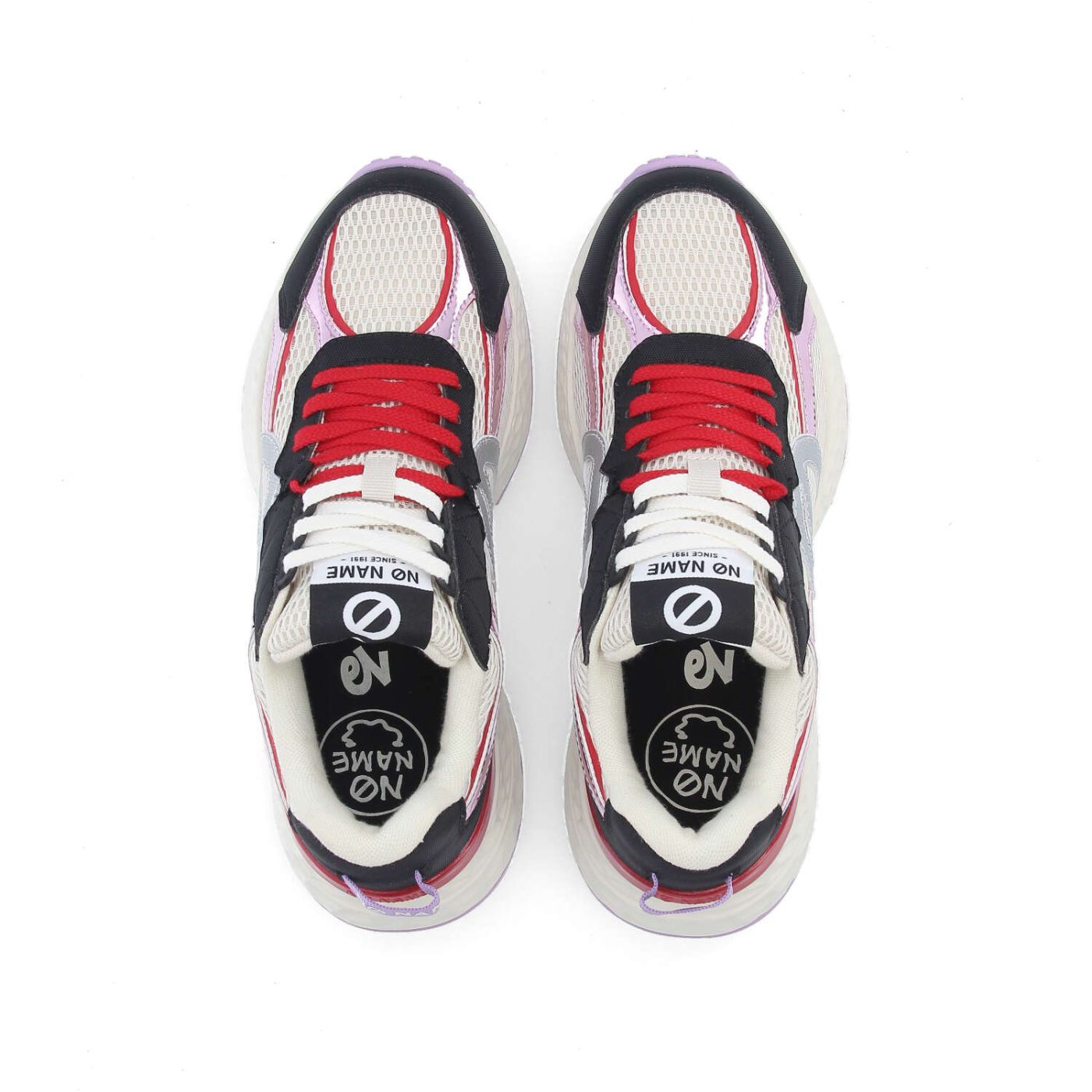 NO NAME - carter runner 2.0 - DOVE BLACK LILAS