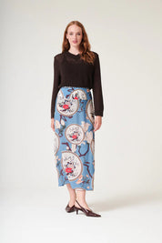 one-hundred-stars  maxi skirt - MAGNOLIA PLASTER BLUE