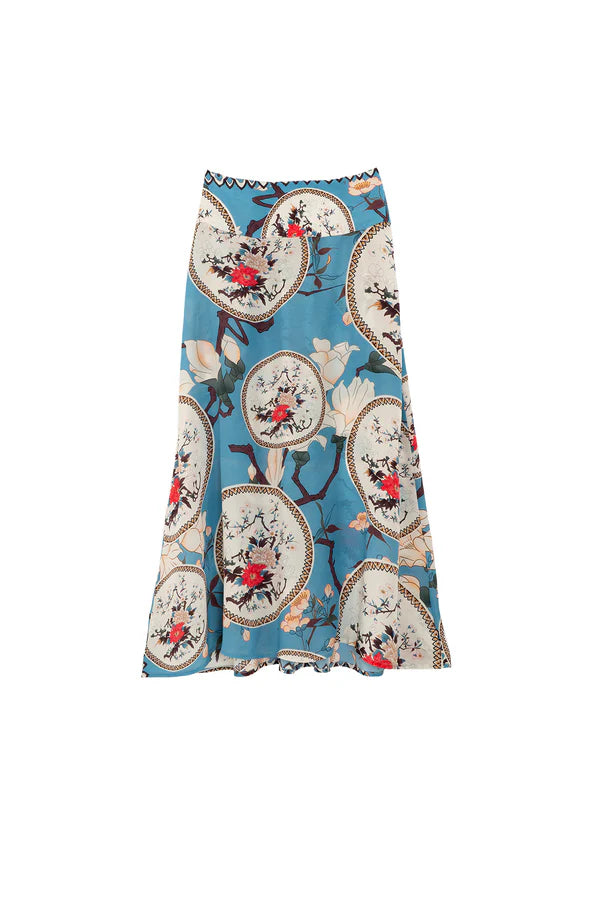 one-hundred-stars  maxi skirt - MAGNOLIA PLASTER BLUE